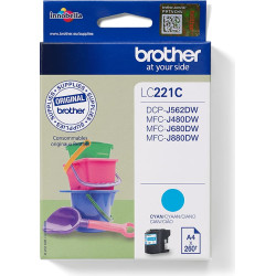 Brother LC221C tintes kārtridžs 1 pcs Oriģināls Tirkīzzils