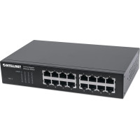 Intellinet 561068 tīkla pārslēgs Nepārvaldīts L2 Gigabit Ethernet (10/100/1000) 1U Melns