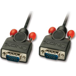 Lindy 2m HD15 VGA kabelis VGA (D-Sub) Melns