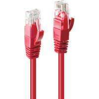 Lindy 15m Cat.6 U/UTP Network Cable, Red