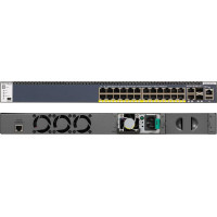 Netgear M4300-28G-PoE+(1000W)/US/EMEA Vadīts Gigabit Ethernet (10/100/1000) Power over Ethernet (PoE) 1U Melns