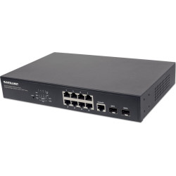 Intellinet Switch 8-Port Gigabit Web-Managed PoE+ Desk 2xSFP
