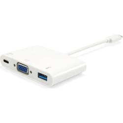 Equip 133462 dokstacija USB 3.2 Gen 1 (3.1 Gen 1) Type-C Balts