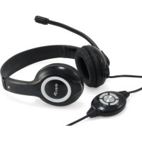 Equip 245301 austiņas un brīvroku komplekts Vadu Zvani / mūzika USB Type-A Melns