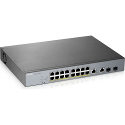 Zyxel GS1350-18HP-EU0101F tīkla pārslēgs Vadīts L2 Gigabit Ethernet (10/100/1000) Power over Ethernet (PoE) Pelēks