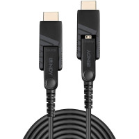 Lindy 70m Fibre Optic Hybrid Micro-HDMI 4K60 Cable with Detachable HDMI & DVI Connectors