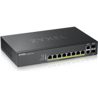 Zyxel GS2220-10HP-EU0101F tīkla pārslēgs Vadīts L2 Gigabit Ethernet (10/100/1000) Power over Ethernet (PoE) Melns