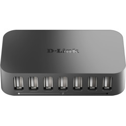 D-Link DUB-H7 USB 2.0 Type-B 480 Mbit/s Melns