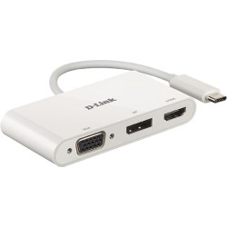 D-Link DUB-V310 dokstacija Vadu USB 3.2 Gen 1 (3.1 Gen 1) Type-C Balts