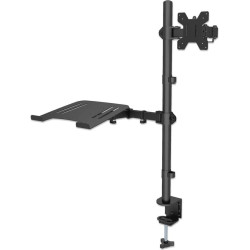 Manhattan 462136 monitora stiprinājums un statīvs 81,3 cm (32") Galds Melns