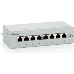 Equip Patchpanel  8x RJ45 Cat5e 10" 1HE grau Desktop