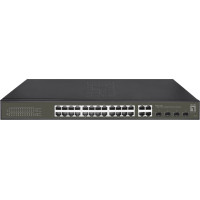 Level One LevelOne GES-2128P tīkla pārslēgs Vadīts L2 Gigabit Ethernet (10/100/1000) Power over Ethernet (PoE) Melns