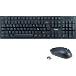 Equip 245223 tastatūra Pele iekļauta Birojs RF Bezvadu QWERTY Itāļu Melns