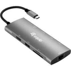 Equip 133490 dokstacija Vadu USB 3.2 Gen 1 (3.1 Gen 1) Type-C Pelēks