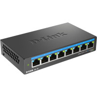 D-Link DMS-108 Nepārvaldīts L2 2.5G Ethernet (100/1000/2500) Melns
