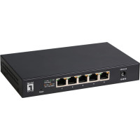 Level One LevelOne GEU-0525 tīkla pārslēgs Nepārvaldīts 2.5G Ethernet (100/1000/2500) Melns