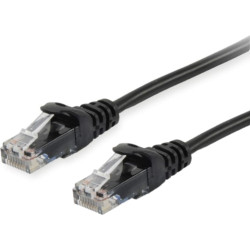 Equip 603153 tīkla kabelis Melns 1,5 m Cat6a U/UTP (UTP)