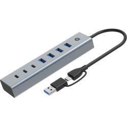 Conceptronic USB-Hub 7-Port 3.2/C->4x3.0 3xUSB-C  o.Netz. gr