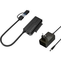 Conceptronic Adapter USB-C -> SATA Adapter  2.5/3.5" schwarz