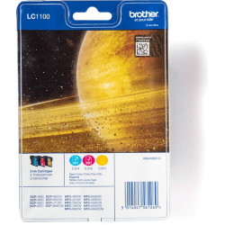 Brother LC1100RBWBP tintes kārtridžs 3 pcs Oriģināls Tirkīzzils, Fuksīns, Dzeltens