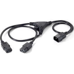 Equip Y-Netzverlängerung IEC C14 -> 2x IEC C13 St/Bu 1 Polybeutel