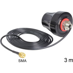 Delock LTE Antenna SMA 2 dBi 3 m RG-174 omnidirectional black outdoor