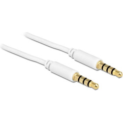 Delock Cable Stereo Jack 3.5 mm 4 pin male > male 1 m