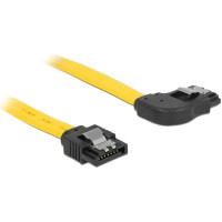 Delock SATA 6 Gb/s Cable straight to right angled 50 cm yellow