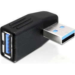 Delock Adapter USB 3.0 male-female angled 270° horizontal