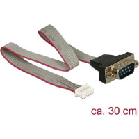 Delock Cable serial pin header female > 1 x RS-232 DB9 male layout: twisted