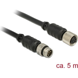 Navilock Extensions cable M8 male > M8 female waterproof 5 m for M8 GNSS receiver