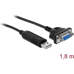 Delock Adapter USB 2.0 Type-A to 1 x Serial RS-232 DB9