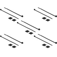 Delock Cable Tie Mount 20 x 20 mm with Cable Tie L 200 x W 2.5 mm black