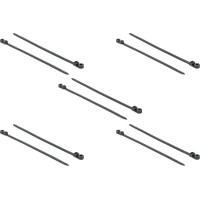 Delock Cable Tie with Fastening Eyelet L 300 x W 7.6 mm black 10 pieces