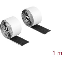 Delock Hook-and-loop tape self-adhesive L 1 m x W 25 mm black