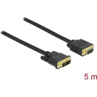 Delock Cable DVI 12+5 male to VGA male 5 m
