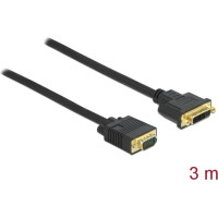 Delock Cable DVI 24+5 female to VGA male 3 m