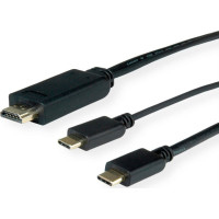 Kabelis TypeC > HDMI + TypeC, M / M, 2m, Roline