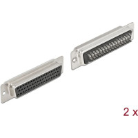 Delock D-Sub HD 50 pin female metal, solder version, 2 pieces