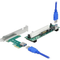 Delock Riser Card PCI Express x1 to 1 x PCI 32 Bit Slot with 60 cm cable