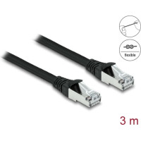Delock RJ45 Network Cable Cat.6A S/FTP PUR Outdoor 3 m black
