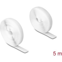 Delock Heavy-duty Hook-and-Loop tape L 5 m x W 20 mm white