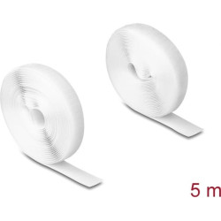 Delock Heavy-duty Hook-and-Loop tape L 5 m x W 20 mm white