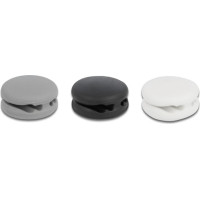 Delock Cable Holder Mini self-adhesive with 4 feed-throughs Set 3 pieces