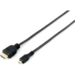 Equip HDMI  HS Ethernet 1.4 A-D St/St  2.0m 4K30Hz HDR    sw Polybeutel