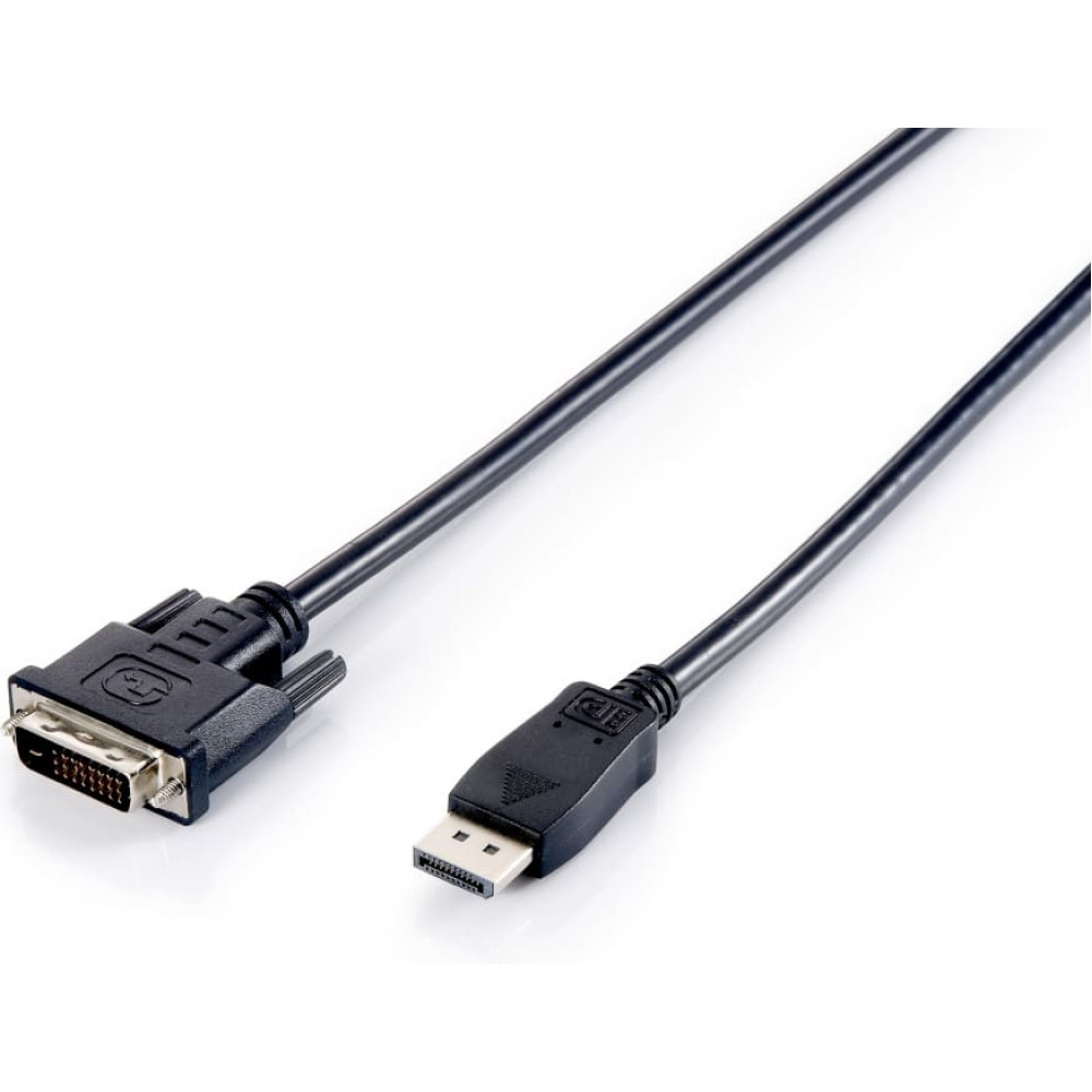 Equip 119336 video kabeļu aksesuārs 2 m DisplayPort DVI-D Melns