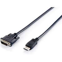 Equip 119336 video kabeļu aksesuārs 2 m DisplayPort DVI-D Melns
