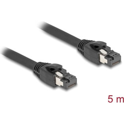 Delock RJ45 Network Cable Cat.8.1 S/FTP 5 m up to 40 Gbps black