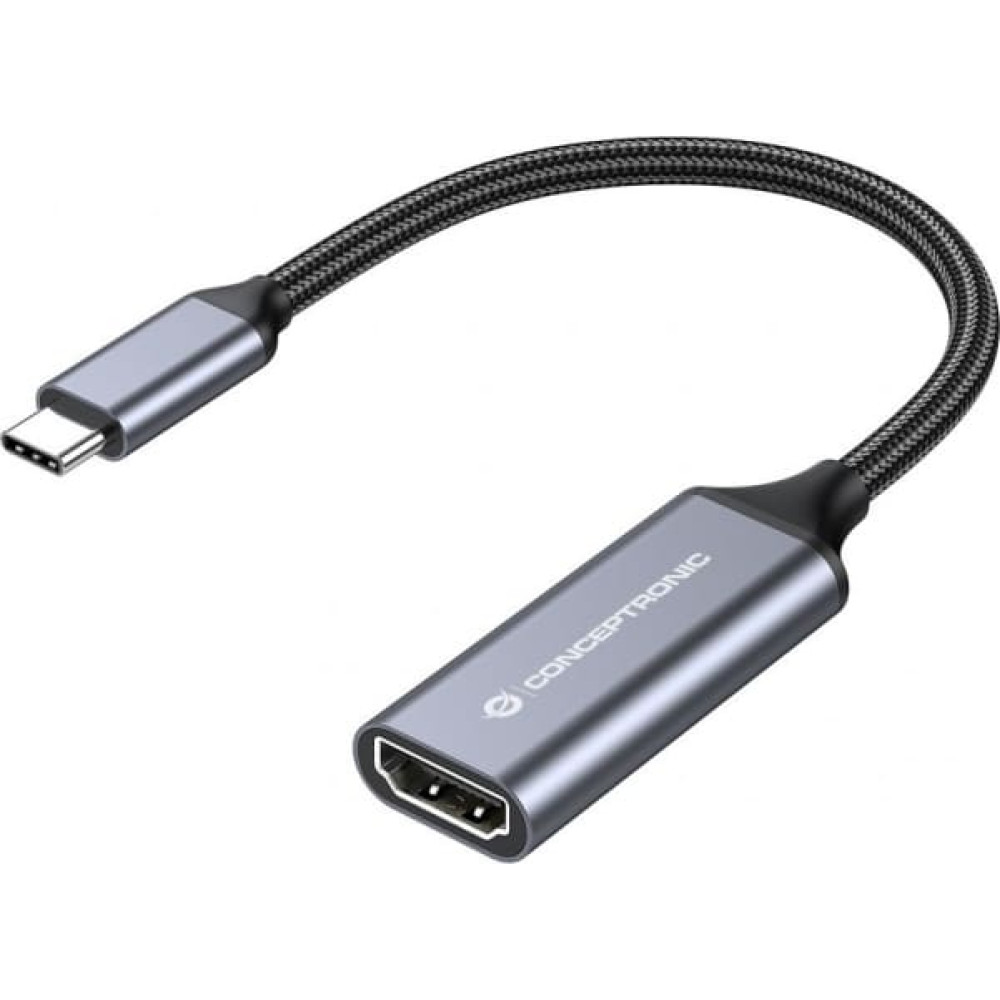 Conceptronic ABBY09G USB grafiskais adapteris 4096 x 2160 pikseļi Pelēks