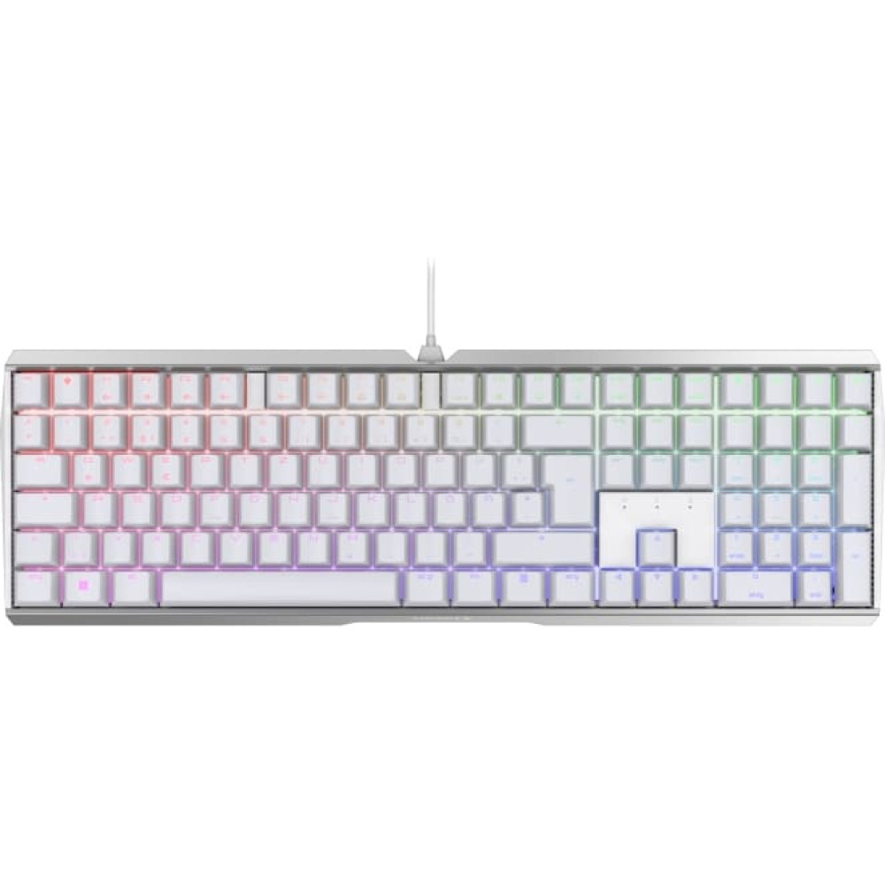 Cherry MX 3.0S RGB tastatūra Speļu USB QWERTZ Vācu Balts
